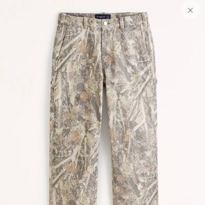 Abercrombie baggy camo unisex pants